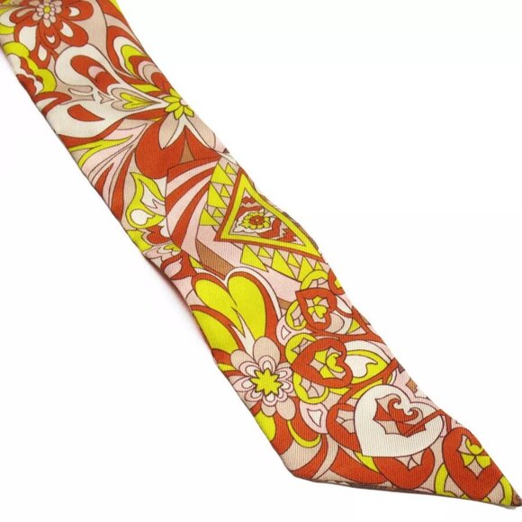 Auth HERMES Twilly　Scarf multicolor silk - Picture 4 of 15